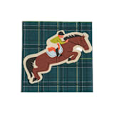 "Horse Plaid Napkins - Equestrian Collection (x20)" - Party Napkins in multicolor by POP Party Supplies