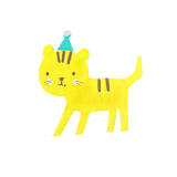 "Little Celebrations Tiger Petite Napkins - Set of 16" - Party Napkins in yellow by Jollity and Co
