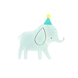 "Little Celebrations Elephant Petite Napkins - Set of 16" - Party Napkins in blue by Jollity and Co