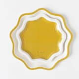 "Signature Dessert Plate, Mustard (4)" - Party Plates and Bowls in yellow by MA FÊTE