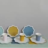"Signature Dinner Plates, Blue (8)" - Party Plates and Bowls in blue by MA FÊTE