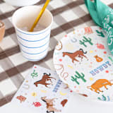 "Yeehaw Small Plates - Pack of 8" - Party Plates and Bowls in multicolor by Jollity and Co