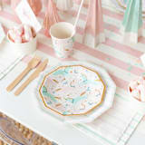 "Magical Christmas Small Plates - Set of 8" - Party Plates and Bowls in multicolor by Jollity and Co