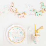 "Magical Christmas Small Plates - Set of 8" - Party Plates and Bowls in multicolor by Jollity and Co
