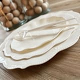 "Vineyard Estate Dinnerware Set | Linen" - Party Plates and Bowls in natural by Prêt-à-PartyNY