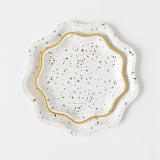 "Terrazzo Dessert Plates (8)" - Party Plates and Bowls in white by MA FÊTE