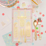 "Let Them Eat Cake Large "Patisserie" Plates - Pack of 8" - Party Plates and Bowls in multicolor by Jollity and Co