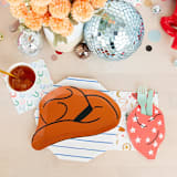 "Yeehaw Large "Cowboy Hat" Plates - Pack of 8" - Party Plates and Bowls in brown by Jollity and Co