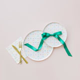 "Bows Dessert Plates - Set of 8" - Party Plates and Bowls in multicolor by Jollity and Co