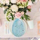 "Rockin' Robin Dinner Plates - Set of 8" - Party Plates and Bowls in blue by Jollity and Co