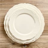 "Modern Vintage Dinnerware Set | Linen" - Party Plates and Bowls in natural by Prêt-à-PartyNY