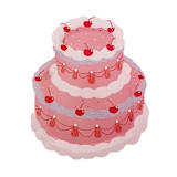 "You're The Cherry On Top Dinner Plates - Pack of 8" - Party Plates and Bowls in pink by Jollity and Co