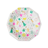 "Merry + Bright Small Plates - Set of 8" - Party Plates and Bowls in multicolor by Jollity and Co