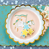 "Fun Fair Platters (4)" - Party Plates and Bowls in pink by MA FÊTE