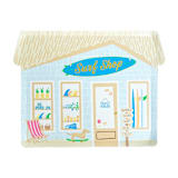 "Surf's Up "Surf Shop" Large Plates - Set of 8" - Party Plates and Bowls in multicolor by Jollity and Co
