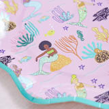 "Mermaid Plates - Pack of 8" - Party Plates and Bowls in pink by MA FÊTE