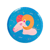 "Zodiac Aries Dinner Plates - Set of 8" - Party Plates and Bowls in red by Jollity and Co