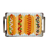 "Patriotic Hot Dog Platter Large Plates - Set of 8" - Party Plates and Bowls in multicolor by Jollity and Co