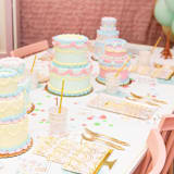 "Let Them Eat Cake Large "Cake" Plates - Pack of 8" - Party Plates and Bowls in multicolor by Jollity and Co