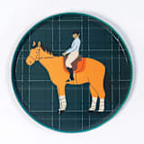 "Horse Dessert Plates - Equestrian Collection (x12)" - Party Plates and Bowls in multicolor by POP Party Supplies