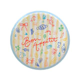 "Le Dinner Bon Appetit Dinner Plates - Set of 8" - Party Plates and Bowls in multicolor by Jollity and Co