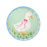 "Silly Goose Goose Small Plates - Set of 8" - Party Plates and Bowls in green by Jollity and Co