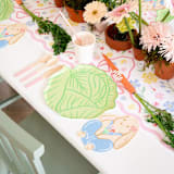"Bunnies In The Garden Cabbage Large Plates - Set of 8" - Party Plates and Bowls in green by Jollity and Co