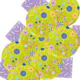"It's A Birthday Candy Small Plates - Set of 8" - Party Plates and Bowls in yellow by Jollity and Co