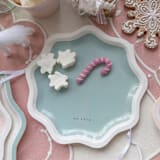 "Signature Dessert Plates, Mint (4)" - Party Plates and Bowls in green by MA FÊTE