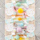 "Bunnies in the Garden Large Plates - Set of 8" - Party Plates and Bowls in multicolorassorted-colors by Jollity and Co