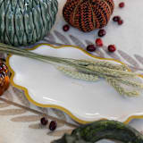 "Signature Mini Trays, Mustard (4)" - Party Plates and Bowls in yellow by MA FÊTE