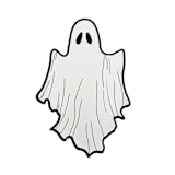 "Ghost Dessert Plates -Set of 8" - Party Plates and Bowls in white by Jollity and Co