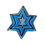 "Festival of Lights "Star" Small Plates - Set of 8" - Party Plates and Bowls in blue by Jollity and Co