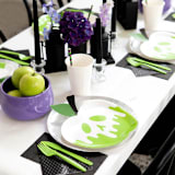 "Poison Apple Dinner Plates - Set of 8" - Party Plates and Bowls in green by Jollity and Co