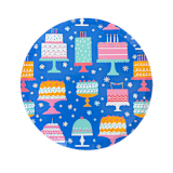 "It's A Birthday Cake Print Large Plates - Set of 8" - Party Plates and Bowls in multicolor by Jollity and Co