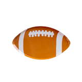 "Good Sport Small Football Plates - Pack of 8" - Party Plates and Bowls in brown by Jollity and Co