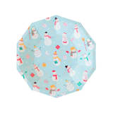 "Blizzard Buddies Small Plates - Set of 8" - Party Plates and Bowls in blue by Jollity and Co