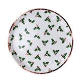 "Holly Print Dinner Plates - Set of 8" - Party Plates and Bowls in multicolor by Jollity and Co