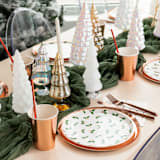"Holly Print Dinner Plates - Set of 8" - Party Plates and Bowls in multicolor by Jollity and Co