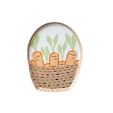 "Bunnies In The Garden Small Basket Plates - Set of 8" - Party Plates and Bowls in brown by Jollity and Co