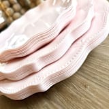 "Vineyard Estate Dinnerware Set | Blush Rose" - Party Plates and Bowls in pink by Prêt-à-PartyNY