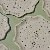 "Terrazzo Dinner Plates (8)" - Party Plates and Bowls in white by MA FÊTE