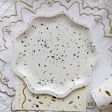 "Terrazzo Dinner Plates (8)" - Party Plates and Bowls in white by MA FÊTE
