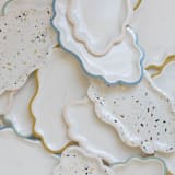 "Signature Mini Trays, Blue (4)" - Party Plates and Bowls in blue by MA FÊTE