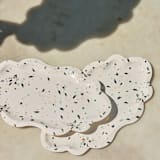 "Terrazzo Mini Trays (4)" - Party Plates and Bowls in white by MA FÊTE
