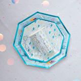 "Shark Dessrt Plates, Blue - Pack of 8" - Party Plates and Bowls in blue by MA FÊTE