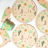 "Essential Western Party Pack" - Party Plates and Bowls in multicolor by POP Party Supplies