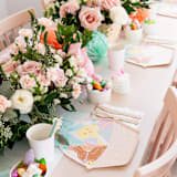 "Easter Fun Large Basket Plates - Set of 8" - Party Plates and Bowls in beige by Jollity and Co