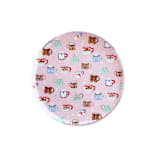 "Baking Spirits Bright Christmas Mugs Small Plates - Set of 8" - Party Plates and Bowls in pink by Jollity and Co