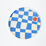 "Little Chef Checkered Dinner Plates (x12)" - Party Plates and Bowls in multicolor by POP Party Supplies